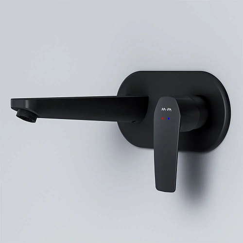 Смеситель для раковины AM.PM Gem F90A72222 встраиваемый, черный Смеситель для раковины AM.PM Gem F90A72222 встраиваемый, черный