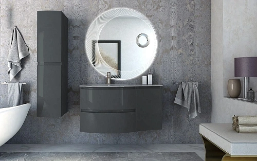 Шкаф-пенал VAGUE CEZARES 44323 Antacite Antacite 300x390 подвесной Шкаф-пенал VAGUE CEZARES 44323 Antacite Antacite 300x390 подвесной