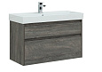 Тумба с раковиной Aquanet Nova Lite 100 дуб рошелье (2 ящика) 00242582 + 00242907 Тумба с раковиной Aquanet Nova Lite 100 дуб рошелье (2 ящика) 00242582 + 00242907