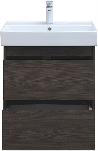 Тумба под раковину Aquanet Nova Lite 60 дуб черный (2 ящика) 00287894 Тумба под раковину Aquanet Nova Lite 60 дуб черный (2 ящика) 00287894