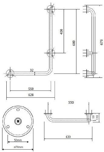 Поручень Bemeta HELP program 301112064 Поручень Bemeta HELP program 301112064