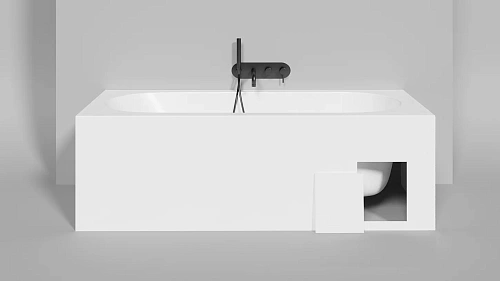 Ванна из искусственного камня Salini ORNELLA KIT 170х70 102423M S-Stone Ванна из искусственного камня Salini ORNELLA KIT 170х70 102423M S-Stone