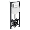 Детальная картинка товара «инсталляция для унитаза wasserkraft aller 10tlt.010.me.wh01 с клавишей смыва белый»