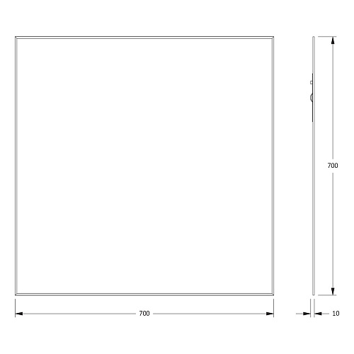 Зеркало Evoform Standard BY 0215 70х70 см с фацетом Зеркало Evoform Standard BY 0215 70х70 см с фацетом