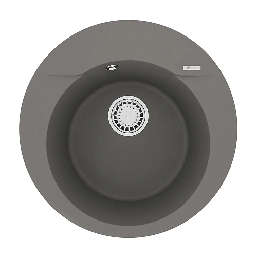 Кухонная мойка Lemark SULA 500 врезная из кварцгранита, серый шелк 9910005 Кухонная мойка Lemark SULA 500 врезная из кварцгранита, серый шелк 9910005