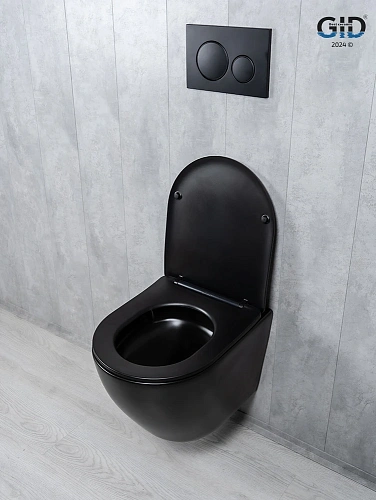 Унитаз подвесной Tornado Gid Tr2122TF-Bm 62261Y черный матовый 49x36x36 с крышкой микролифт Унитаз подвесной Tornado Gid Tr2122TF-Bm 62261Y черный матовый 49x36x36 с крышкой микролифт