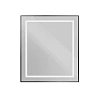 Зеркало BelBagno SPC-KRAFT-700-800-SENS-NERO 700x800x32 мм с подсветкой и сенсорным выключателем