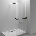 Душевая перегородка VinceaWalk-In HR VSW-4HR800CLB, 800x2000, черный, стекло прозрачное Душевая перегородка VinceaWalk-In HR VSW-4HR800CLB, 800x2000, черный, стекло прозрачное