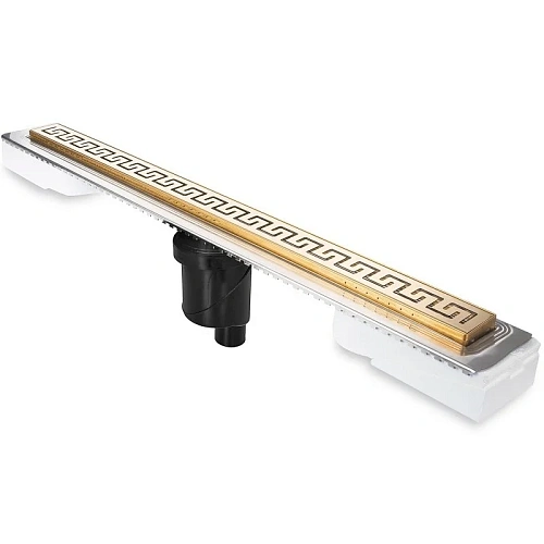 Душевой лоток BERGES В1 Antik 800, золото глянец, S-сифон D50/105 H50 вертикальный 092026 Душевой лоток BERGES В1 Antik 800, золото глянец, S-сифон D50/105 H50 вертикальный 092026