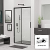 Картинка анонса товара «душевая дверь rgw leipzig le-12b 1300 мм easy clean черный 34121213-14»
