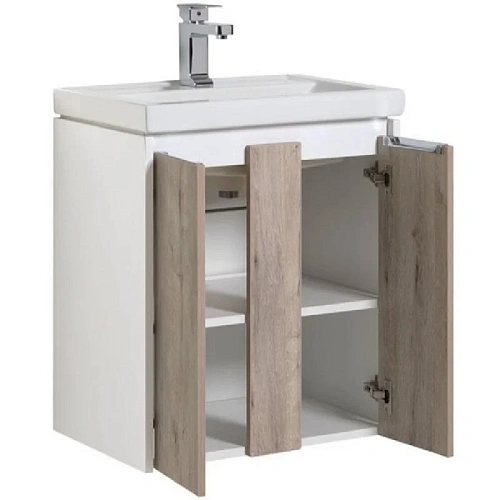 Комплект мебели Aquanet Клио 60 дуб кантри/белый 00196487 Комплект мебели Aquanet Клио 60 дуб кантри/белый 00196487