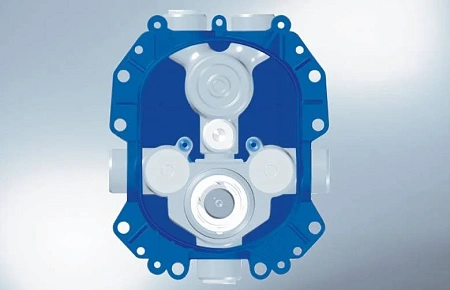 Скрытая часть центрального термостатического смесителя GROHE Rapido T, хром (35500000) Скрытая часть центрального термостатического смесителя GROHE Rapido T, хром (35500000)