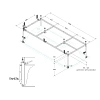 Каркас для ванны CEZARES EMP-170-80-MF-R 1585x685 Каркас для ванны CEZARES EMP-170-80-MF-R 1585x685