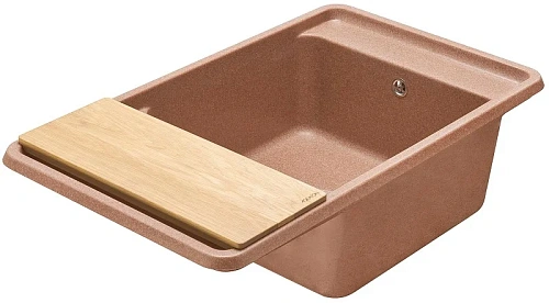 Кухонная мойка Aquaton Беллис 87 1A724832BS270 из литого мрамора,терракот Кухонная мойка Aquaton Беллис 87 1A724832BS270 из литого мрамора,терракот