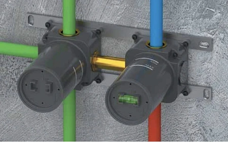 Скрытая часть смесителя Remer WBOX93Z на 3 выхода Скрытая часть смесителя Remer WBOX93Z на 3 выхода