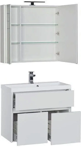 Комплект мебели Aquanet Латина 80 белый 00179839 Комплект мебели Aquanet Латина 80 белый 00179839