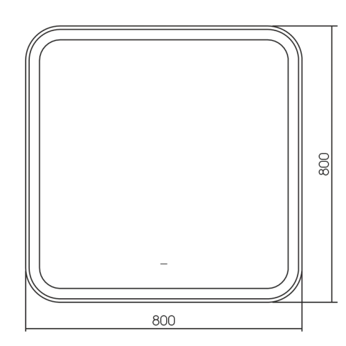 Зеркало Silver mirrors Stiv neo 800х800 бесконтактный сенсор LED-00002912 Зеркало Silver mirrors Stiv neo 800х800 бесконтактный сенсор LED-00002912