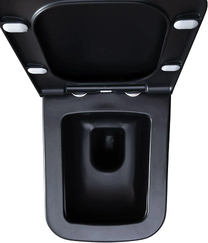Унитаз подвесной Allen Brau Infinity 4.21011.31 с крышкой, черный матовый Унитаз подвесной Allen Brau Infinity 4.21011.31 с крышкой, черный матовый