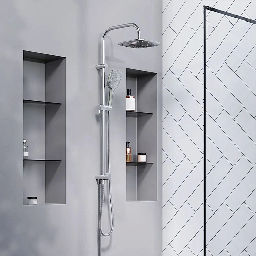 Душевая система Damixa Eclipse 931000000 верхний душ 220мм, штанга 1010 мм, хром Душевая система Damixa Eclipse 931000000 верхний душ 220мм, штанга 1010 мм, хром