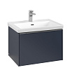 Картинка анонса товара «тумба под раковину villeroy &amp; boch subway 3.0 с подсветкой marine blue / marine blue c575l0vq»