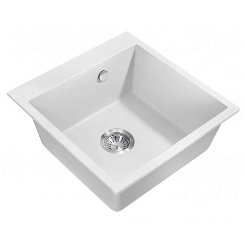 Кухонная мойка Milacio Murcia 51 Cuarzo (MC.77022), белый Кухонная мойка Milacio Murcia 51 Cuarzo (MC.77022), белый