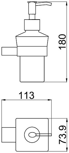 Дозатор жидкого мыла Allen Brau Infinity 6.21006-31 Дозатор жидкого мыла Allen Brau Infinity 6.21006-31