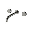 Картинка анонса товара «смеситель для раковины boheme stick 152-2-gm встравиваемый diamond на 3 отверстия gun metal»