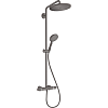 Картинка анонса товара «душевая система hansgrohe showerpipe 280 1jet ecosmart raindance select s 120 3jet 26891340, черный »