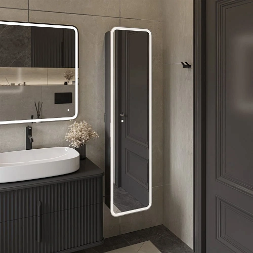 Мебель для ванной STWORKI Молде 95 антрацит, со столешницей 579563 Мебель для ванной STWORKI Молде 95 антрацит, со столешницей 579563