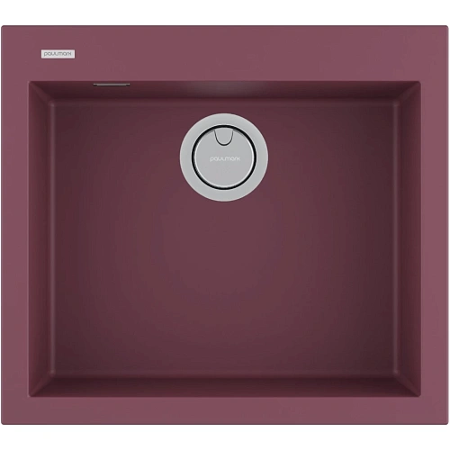 Кухонная мойка Paulmark DECORATION 56 PM935650-ME, MERLOT, 560х500 мм Кухонная мойка Paulmark DECORATION 56 PM935650-ME, MERLOT, 560х500 мм