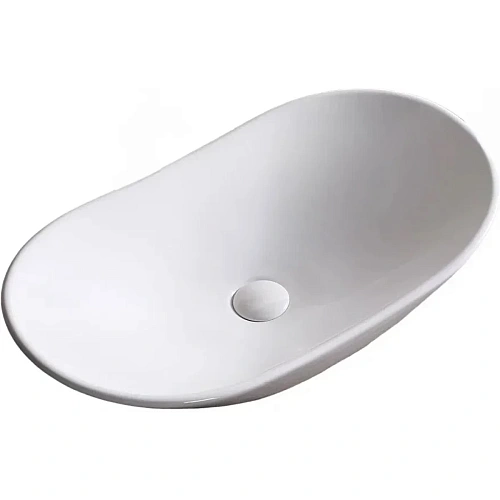 Раковина Ceruttispa CR7031B 640х360х140 накладная, белая, овал Раковина Ceruttispa CR7031B 640х360х140 накладная, белая, овал