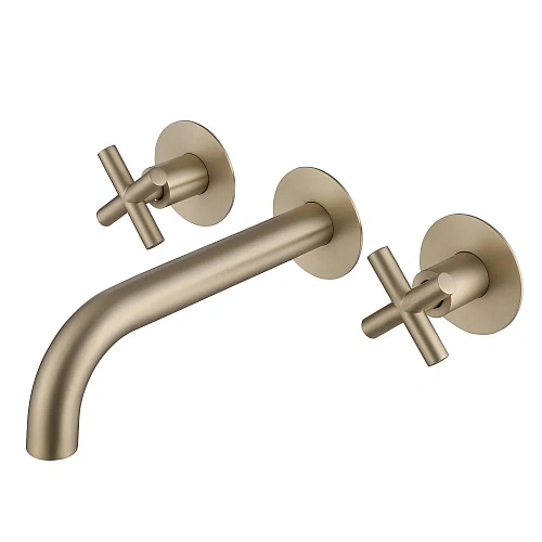 Смеситель для раковины ABBER Wasser Kreis AF81121G скрытого монтажа, золото матовое Смеситель для раковины ABBER Wasser Kreis AF81121G скрытого монтажа, золото матовое