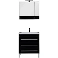 Комплект мебели Aquanet Верона NEW 75 черный (напольный 3 ящика) 00231041 Комплект мебели Aquanet Верона NEW 75 черный (напольный 3 ящика) 00231041