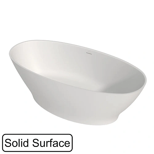 Ванна из искусственного камня WHITECROSS Glock 170x80 белый матовый Ванна из искусственного камня WHITECROSS Glock 170x80 белый матовый