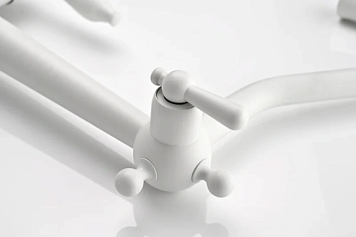 Смеситель для кухни Paulmark RETRO белый матовый Re213226-WH Смеситель для кухни Paulmark RETRO белый матовый Re213226-WH