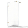 Картинка анонса товара «шторка на ванну new trendy avexa gold brushed 100 см exk-2009-wp (брашированное золото)»