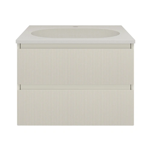 Тумба под раковину Vincea Welle 600 подвесная, бежевый матовый софт-тач Тумба под раковину Vincea Welle 600 подвесная, бежевый матовый софт-тач