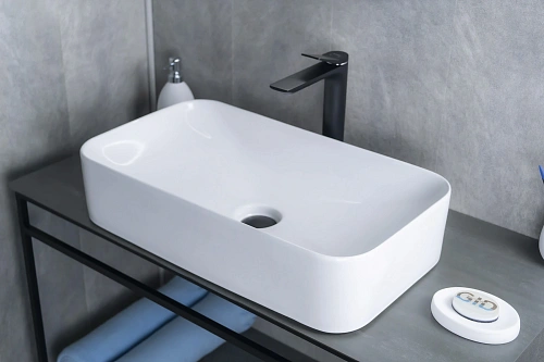 Раковина Gid N9596 51199 накладная белая 61x35x13 Раковина Gid N9596 51199 накладная белая 61x35x13