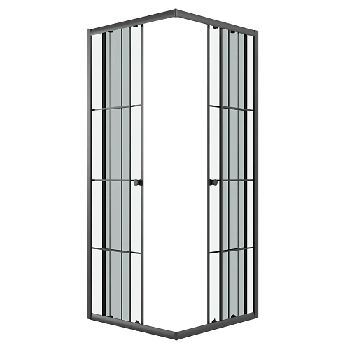 Душевой уголок Niagara Eco NG-1010-14QKL (100x100x190) квадратная, раздвиж, профиль черный, стекло КЛЕТКА (4мм) Душевой уголок Niagara Eco NG-1010-14QKL (100x100x190) квадратная, раздвиж, профиль черный, стекло КЛЕТКА (4мм)