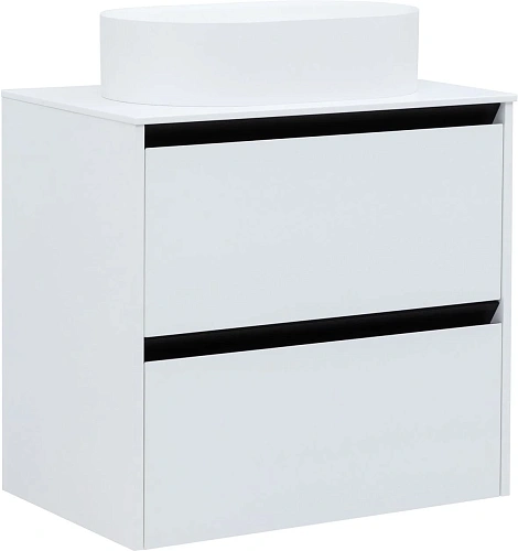 Тумба под раковину Allen Brau Activity 70 1.34003.WM белый матовый/черный брашированный Тумба под раковину Allen Brau Activity 70 1.34003.WM белый матовый/черный брашированный