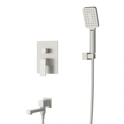Душевая система CEZARES SLIDER-VDSET-IN встраиваемая, со шлангом, с держателем, сатин Душевая система CEZARES SLIDER-VDSET-IN встраиваемая, со шлангом, с держателем, сатин