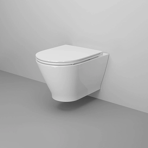 Унитаз подвесной Ambassador Elysium 183K19002RS (520x360x355) безободковый с сиденьем Унитаз подвесной Ambassador Elysium 183K19002RS (520x360x355) безободковый с сиденьем