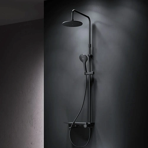 Душевая система AM.PM Gem F0790722 верхний душ 220мм черный Душевая система AM.PM Gem F0790722 верхний душ 220мм черный