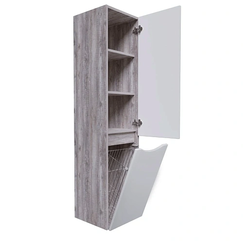 Шкаф-пенал GROSSMAN ТАЛИС-35 см с б/к универсальный бетон пайн/белый глянец 303508 Шкаф-пенал GROSSMAN ТАЛИС-35 см с б/к универсальный бетон пайн/белый глянец 303508