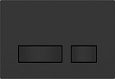 Клавиша смыва Cersanit MOVI для LINK PRO/VECTOR/LINK/HI-TEC пластик черный матовый 63527 Клавиша смыва Cersanit MOVI для LINK PRO/VECTOR/LINK/HI-TEC пластик черный матовый 63527
