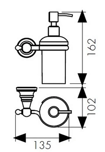 Дозатор жидкого мыла Kaiser KH-4210 Дозатор жидкого мыла Kaiser KH-4210