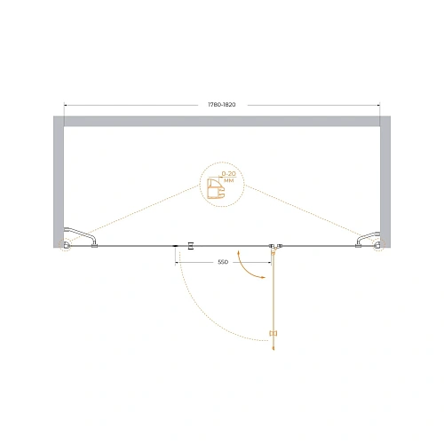 Душевая дверь CEZARES VERONA-W-B-13-60+60/60-P-Cr-R 180см стекло рифленое, профиль хром Душевая дверь CEZARES VERONA-W-B-13-60+60/60-P-Cr-R 180см стекло рифленое, профиль хром