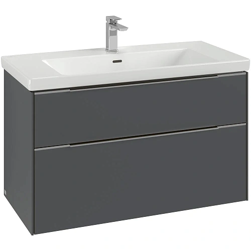 Тумба под раковину Villeroy & Boch Subway 3.0 Graphite / Graphite C57002VR Тумба под раковину Villeroy & Boch Subway 3.0 Graphite / Graphite C57002VR