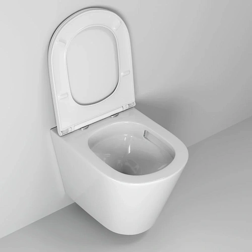 Унитаз подвесной GROSSMAN GR-4478SQ 515x355x365 безободковый смыв торнадо бесшумный с сиденьем Унитаз подвесной GROSSMAN GR-4478SQ 515x355x365 безободковый смыв торнадо бесшумный с сиденьем