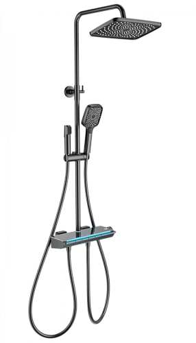 Душевая система Wonzon & Woghand с термостатом, темный графит (WW-B4174-BGG) Душевая система Wonzon & Woghand с термостатом, темный графит (WW-B4174-BGG)